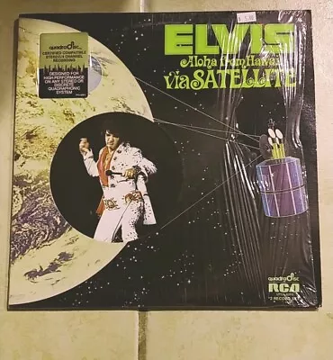 ELVIS PRESLEY Aloha From Hawaii 2-LP In Shrink Quadraphonic Gatefold VG+ • $29.75