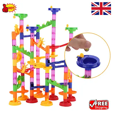 Marble Run Race Game Maze Set Construction Building Blocks Track Kid Toy • £10.96