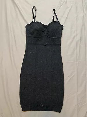 MARCIANO Bodycon Pencil Dress Women's Size XS Graphite Grey Wool Cashmere Blend • $89.99