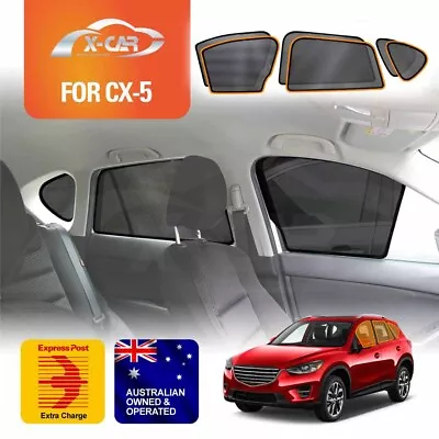 Car Window Sun Blind For Mazda CX-5 CX5 2012-2017 Magnetic Rear Shade Mesh • $49.95