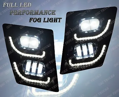 QSC Volvo Vn Vnl Truck 03-15 Full LED Performance Fog Light Lamp Left Right Pair • $198.85