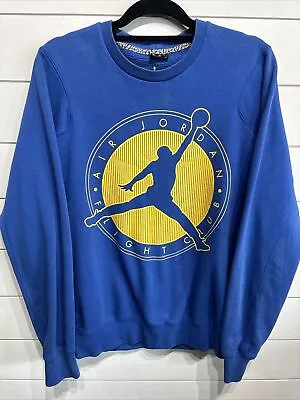 Vintage Nike Air Michael Jordan Jumpman Black Crewneck Sweatshirt Mens Sz Medium • $35.95