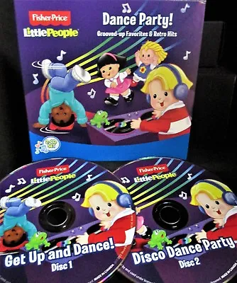 Fisher Price Dance Party 2 Cd New! 32 Songs Kids Get Up And Dance Disco Party  • $5.88