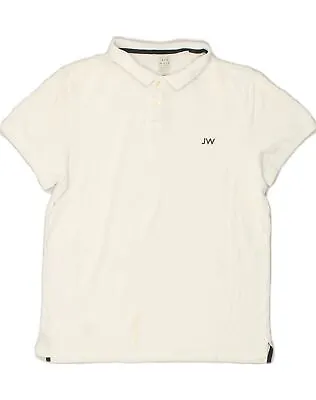 JACK WILLS Womens Polo Shirt UK 18 XL White AP69 • £11.97