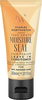 Charles Worthington Moisture Seal Hair Healer 30ml - Travel - FAST FREE POSTAGE • £4.85