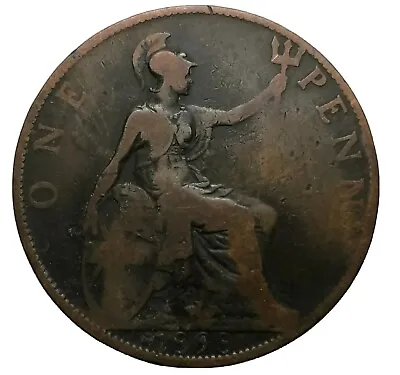 Great Britain One Penny 1898 Bronze Coin Queen Victoria FREE DELIVERY D28 • £2.99