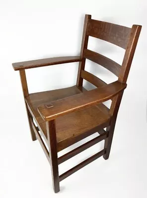 Antique L & JG Stickley Oak Armchair Arts & Crafts • $843