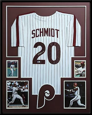 Framed Philadelphia Phillies Mike Schmidt Autographed Signed Jersey Beckett Holo • $699
