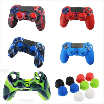 $4.08 • Buy Silicone Rubber Soft Case Skin Cover Grip For Sony Playstation 4 PS4 Controller