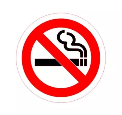 No Smoking Sticker Sign PICK SIZE Outdoor Durable Vinyl Decal Warning Wall Door • $1.69