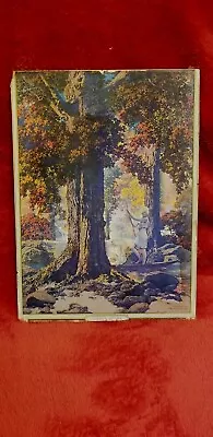 Original Maxfield Parrish Print   GOLDEN HOURS  1929 7  X 11 1/2  Strong Colors  • $95