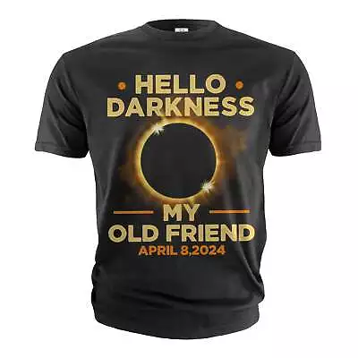 Total Solar Eclipse Of 2024 Tshirt Hello Darkness Once Twice In A Lifetime Shirt • $19.88