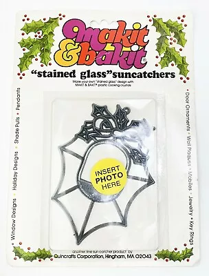 Vintage Makit & Bakit Sun Catcher Stained Glass Craft Form Christmas Photo Frame • $16.13