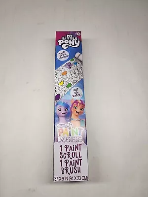 My Little Pony Magic Paint Posters 1 Paint Scroll 37 X 9 In 1 Paintbrush  • $13.49