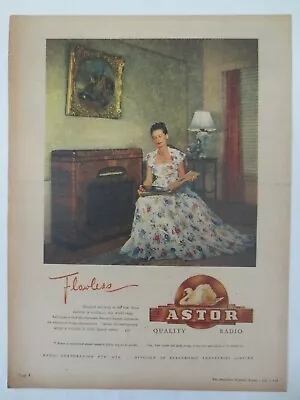 Vintage Australian Advertising 1948 Ad ASTOR RADIO Radiogram Art  • $14.95