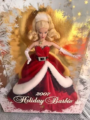 2007 Holiday Barbie Doll Red Velvet Christmas Dress Mattel • $19.50