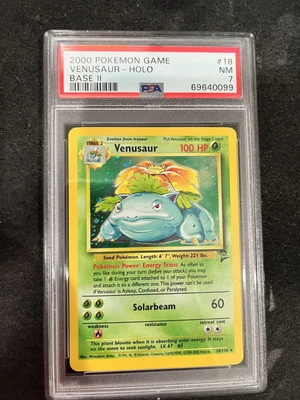 $20.50 • Buy 2000 Pokemon Game Venusaur 18/130 Base Set 2 PSA 7 Holo NM WOTC ✨
