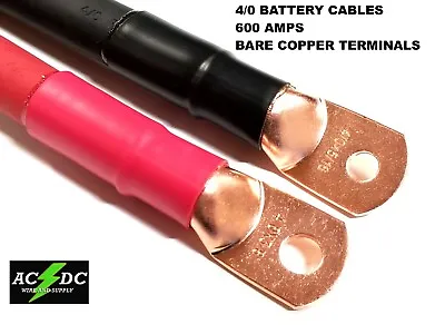 $24.60 • Buy 4/0 AWG GAUGE Copper Battery Cable Power Wire Car,  Inverter, RV, Solar 