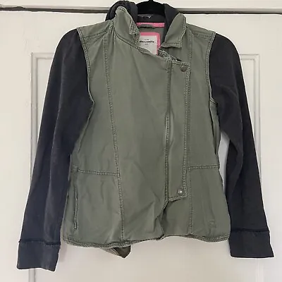 $21.24 • Buy Abercrombie Kids Girl's Hooded Moto Jacket-Size L (14)