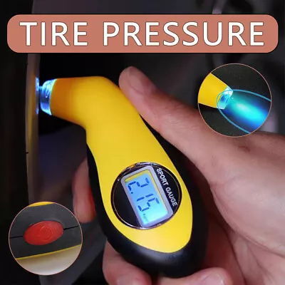 Digital Tire Pressure Gauge 150 PSI 4 Settings Tester For Car Truck Bicycle AU • $12.99