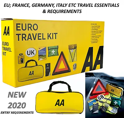 £29.99 • Buy AA Euro Travel Kit - France Spain Italy Germany Driving Legal Entry Requirements