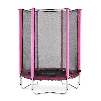 4.5ft Plum Junior Trampoline And Enclosure - New/boxed • £99