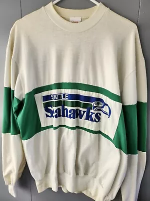 VTG Seattle Seahawks Sweatshirt Nutmeg Mills Size XL. Some Discoloration In Disc • $62.85