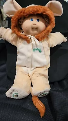 Vtg 1980s Cabbage Patch Kid Blonde Hair Blue Eyed Boy W/ One Tooth LION Outfit • $35