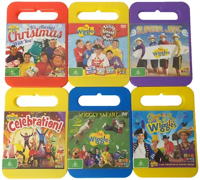 6x Wiggles Dvd Lot ( Always Christmas - Wiggly Safari ) R4 (All Disc's Cleaned) • $39.95