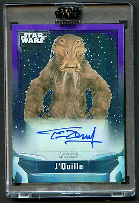 £24.18 • Buy Tim Dry As J'Quille Purple 14/99 Auto 2021 Topps Star Wars Signature Series