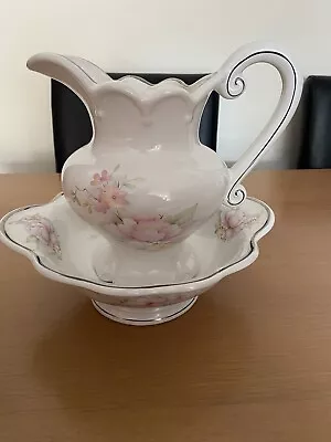£15 • Buy Beautiful Vintage Maryleigh Staffordshire Pottery Wash Bowl/water Jug