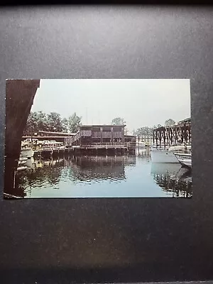 Biloxi Mississippi MS Postcard Tiki Restaurant Lounge And Marina Gulf Coast • $5.80