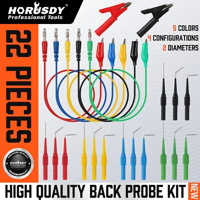 $16.19 • Buy 22Pcs SG Test Tool Aid 23500 Back Probe Kit Identified Probe For Automotive Case