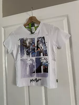 MADD Gear Pro Boys Age 6-8 Years White Graphic Scooter T-shirt Tee  • £5.99