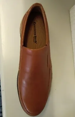 Country Jack 9677 Roman Mens Tan Leather Slip On Shoes Sizes 45 • £49.99