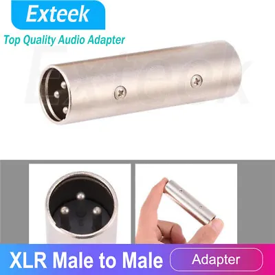 3 Pin XLR Cable Gender Switch Audio Adapter-XLR Male To XLR Male Microphone Mic • $5.95