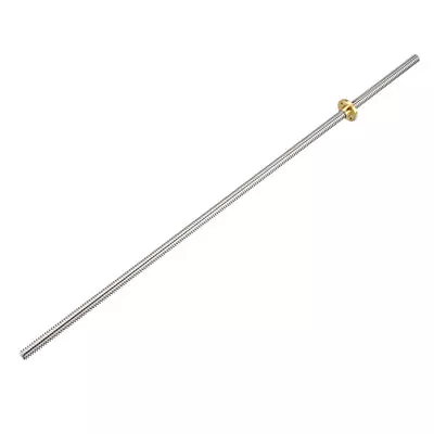 400mm T8 Pitch 2mm Lead 2mm Lead Screw Rod With Copper Nut For 3D Printer • $27.15