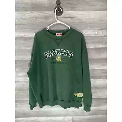 NFL Sweater Mens XL Green Bay Packers Vintage Crewneck Pullover Sweatshirt Logo • $28.99