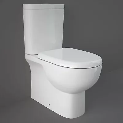 RAK Tonique Close Coupled BTW Toilet With Soft Close Seat - White • £263.95