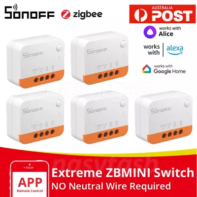 SONOFF ZBMINI-L2 Zigbee Smart Switch Module No Neutral Wire Required 2 Way AU • $25.79