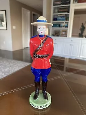 Vintage Canadian Mountie Figurine Porcelain Ceramic 7.5 . Made Japan. • $8.95