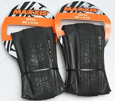 -PAIR- Maxxis DTH Tire - 26 X 2.15 Clincher Folding Black • $69.99