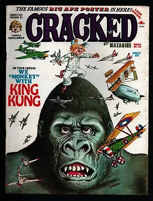 Cracked Magazine #140 March 1976 We Monkey King Kong W/ POSTER 020322WEEM • $20.11