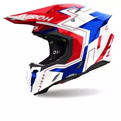 Airoh Twist 3 Dizzy Blue Red Offroad Helmet - New! Fast Shipping! • $194.90