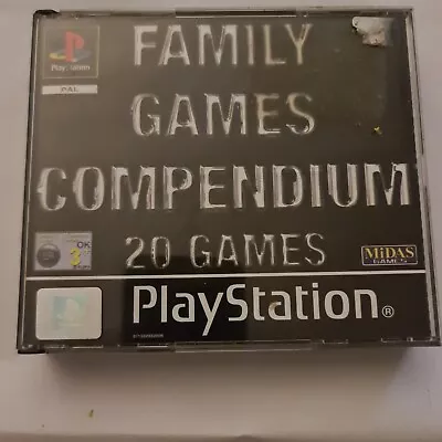 Family Games Compendium Big Box PlayStation 1 Complete Video Game Sony PS1 • £9.99