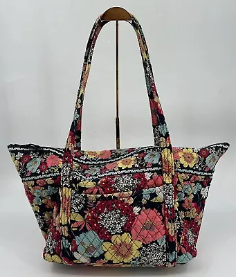 Vera Bradley XL Tote Bag Navy Floral Multicolor - Gorgeous! *See Description* • $29.99