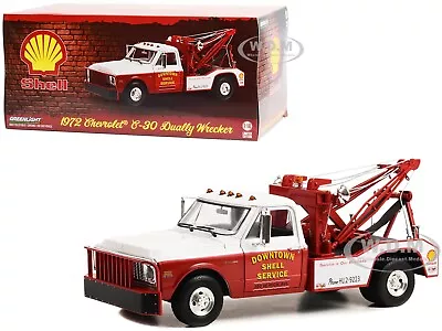 1972 Chevrolet C-30 Dually Tow Truck Shell Oil 1/18 Diecast By Greenlight 13654 • $109.99