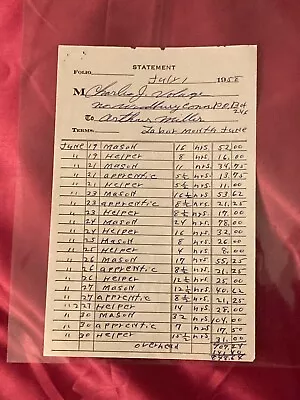 Marilyn Monroe's Personally Owned Document/bill-direct From Her Estate • $153.61