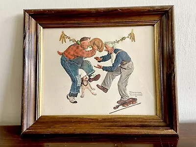 Vintage 1968's Norman Rockwell 3D Relief Framed Art Print HTF • $53.88