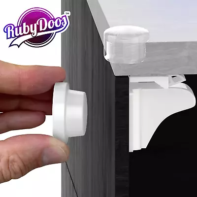 £14.99 • Buy 10 Magnetic Child Locks For Kitchen Cupboards 2 Keys + 4 Free Corner Protectors